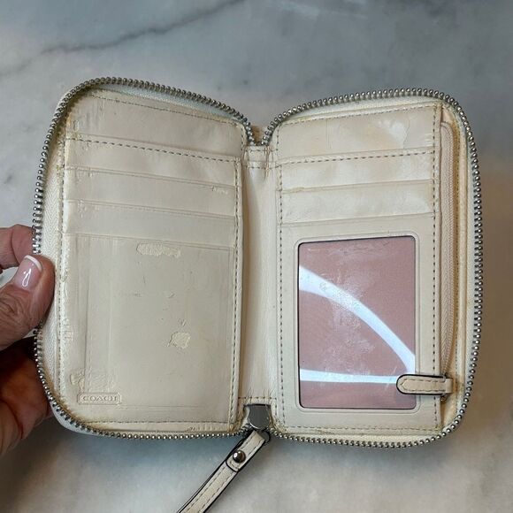 Coach Ashley Signature Sateen Small Zip Wallet - Picture 13 of 16